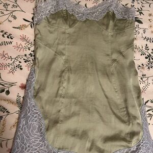 Free People lace silk slip dress